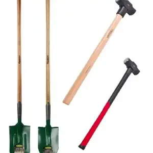 Shovels/sledge hammer etc